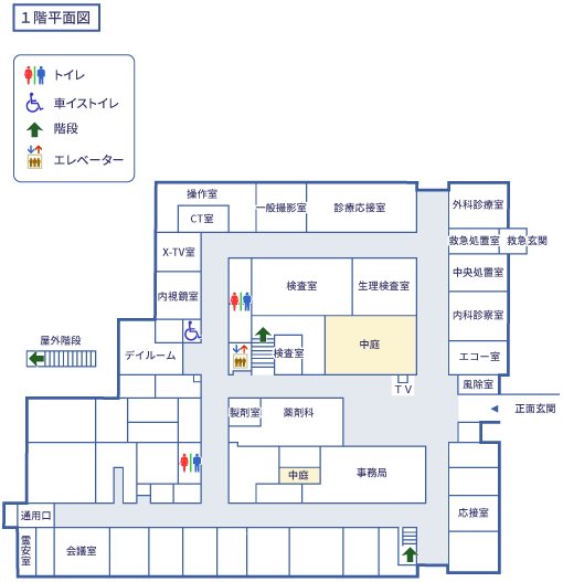 院内地図1F